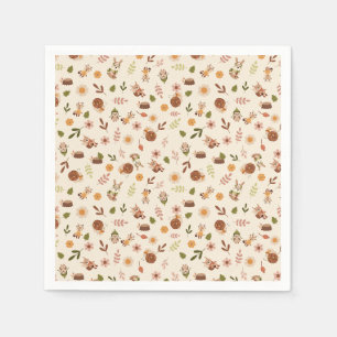 Serviette En Papier Le thème de l'automne du renard boisé Neutre