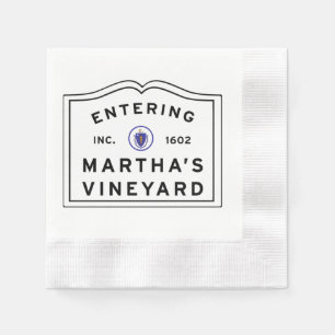 Serviette En Papier Le vignoble de Martha