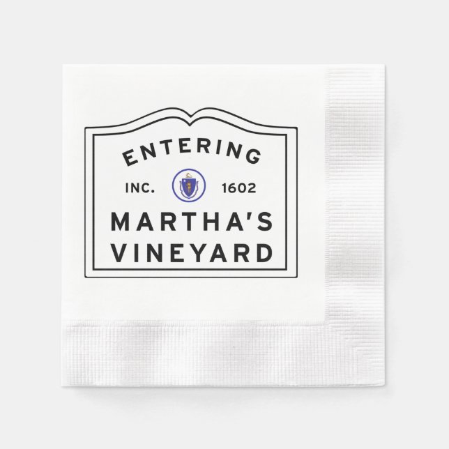 Serviette En Papier Le vignoble de Martha (Devant)