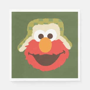 Serviette En Papier Le visage d'Elmo Woodland