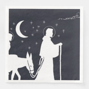 Serviette En Papier Le Voyage À Bethléem