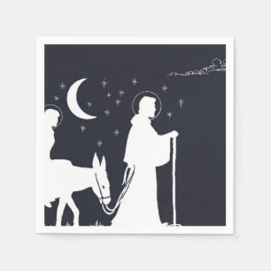 Serviette En Papier Le Voyage À Bethléem