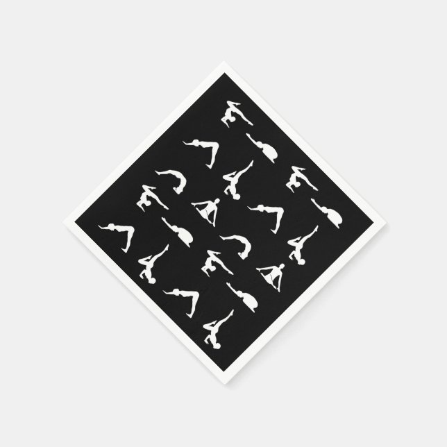 Serviette En Papier Le yoga pose (Coin)