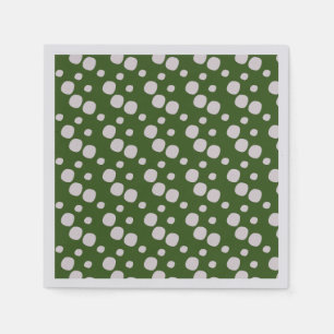 Serviette En Papier Leafy Green Pink