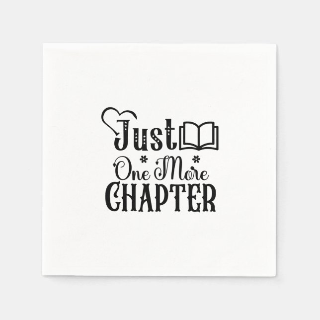 Serviette En Papier Lecture Art Juste Un Autre Chapitre (Devant)