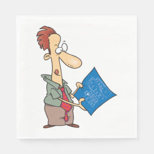 Serviette En Papier Lecture Blueprints Papier Naples