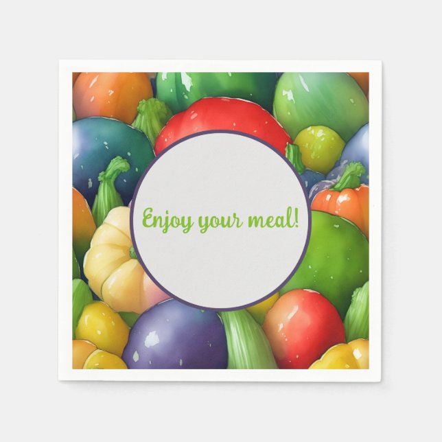 Serviette En Papier légume (Devant)