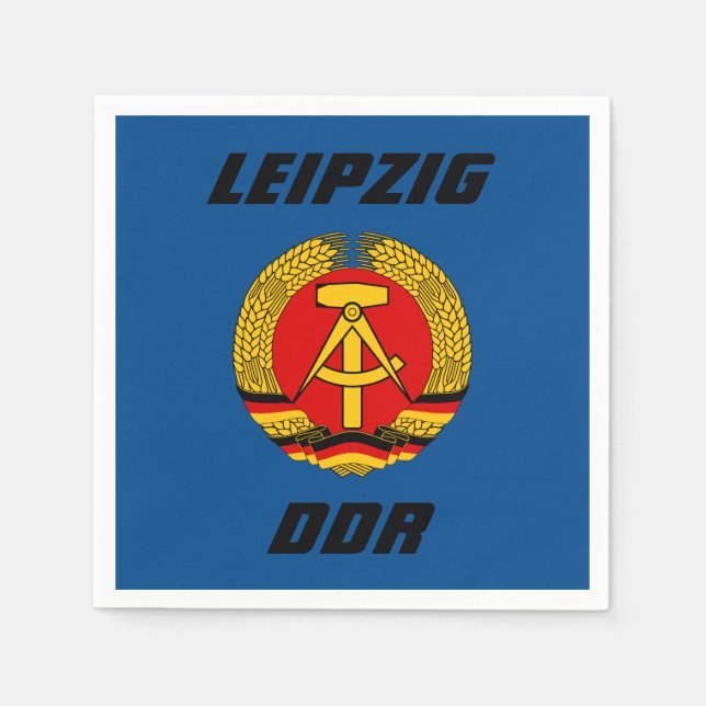 Serviette En Papier Leipzig, DDR - Allemagne de l'Est (Devant)