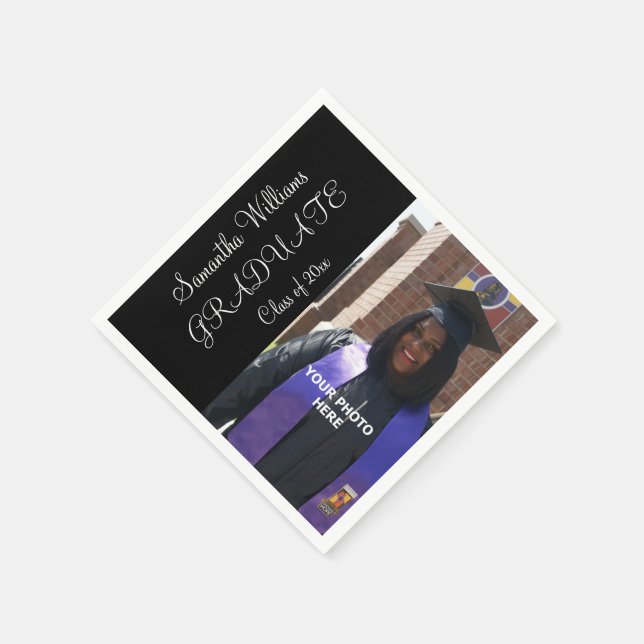 Serviette En Papier L'élégante photo de la femme (Coin)