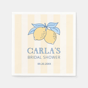 Serviette En Papier Lemon Amalfi Shower de Mariage