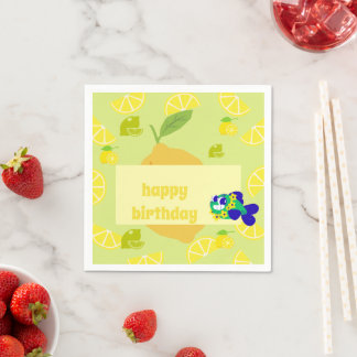 Serviette En Papier Lemon Vibes 