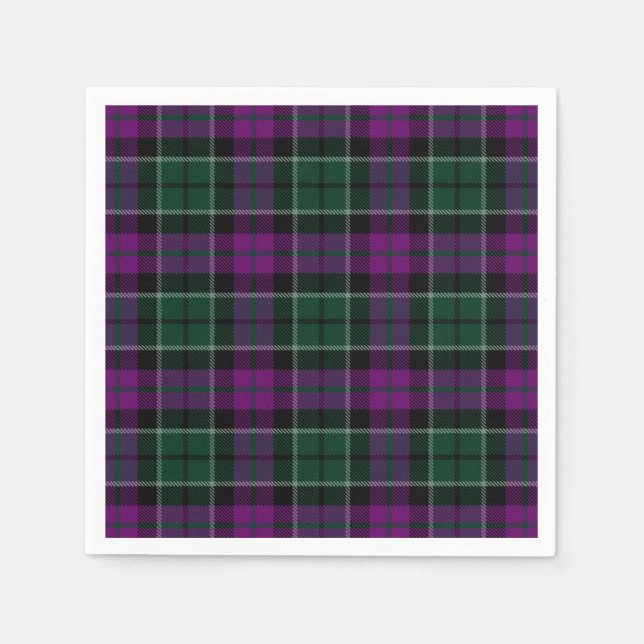 Serviette En Papier Lennie Tartan (Devant)