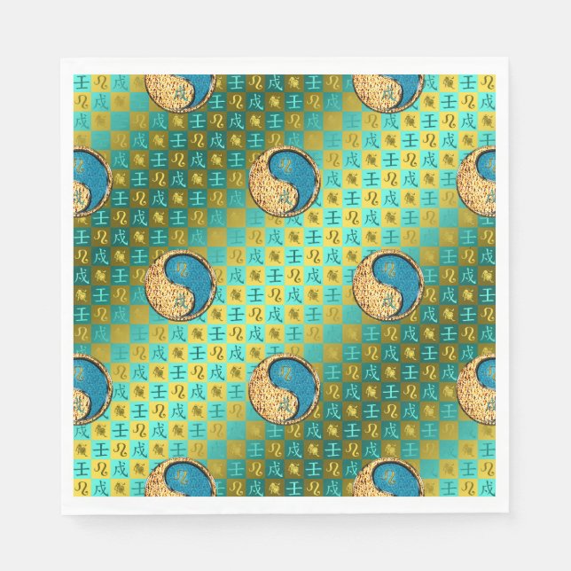 Serviette En Papier Leo & Water Dog (Devant)