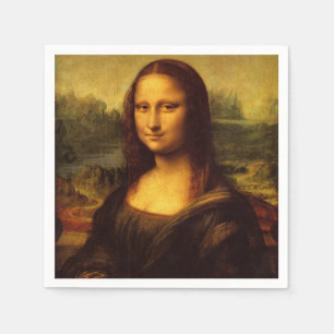Serviette En Papier Leonardo Da Vinci Mona Lisa Peinture d'Art