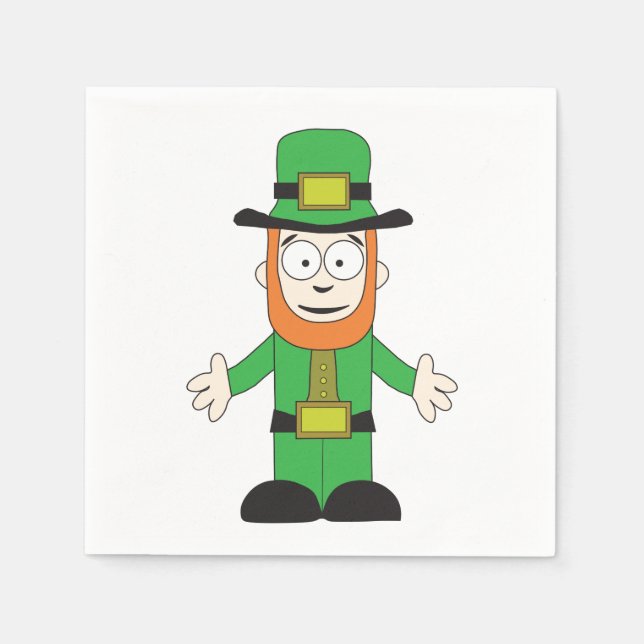 Serviette En Papier Leprechaun (Devant)
