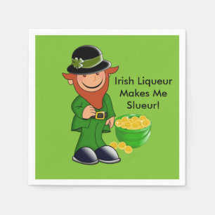 Serviette En Papier Leprechaun, St. Patrick's Day Paper Napkins