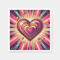 les années 70 coeur pop art/Mug de Saint Valentin