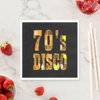 Serviette En Papier les années 70 Disco Party Napkins