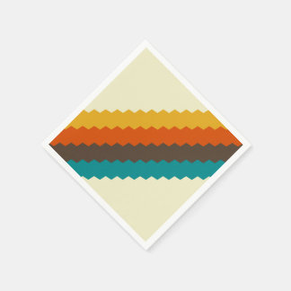 Serviette En Papier les années 70 motif rétro