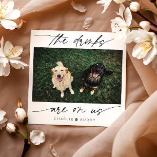 Serviette En Papier Les boissons modernes sont sur nous Photo pour ani