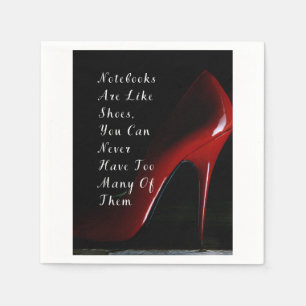 Serviette En Papier Les cahiers Red Heels sont comme des chaussures de