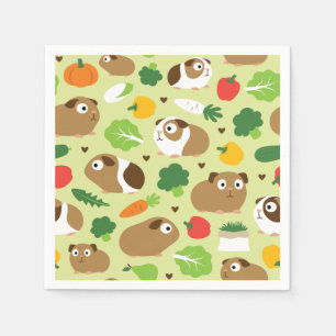 Serviette En Papier Les Cochons de Guinée et leurs crapets