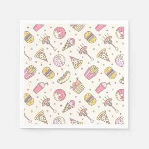 Serviette En Papier Les délicieux gâteaux