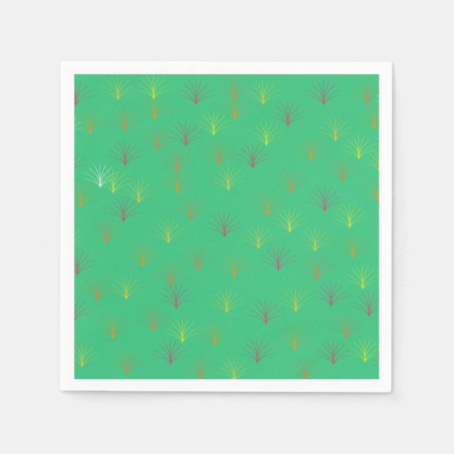 Serviette En Papier Les Feuilles en chute d'automne (Devant)