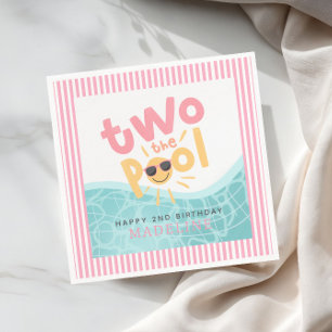 Serviette En Papier Les filles, c'est cool l'été, deux à la piscine po
