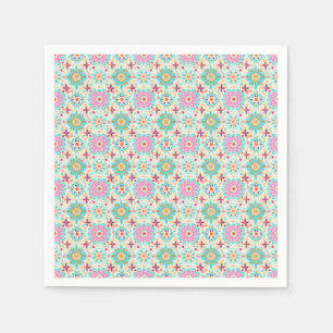Serviette En Papier Les Fleurs Apportent De La Couleur À Votre Monde