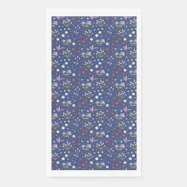 Serviette En Papier Les fleurs sont comme des amies (Devant)