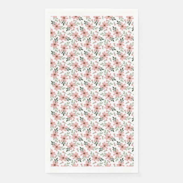 Serviette En Papier Les Fleurs Sont La Musique Du Sol (Devant)