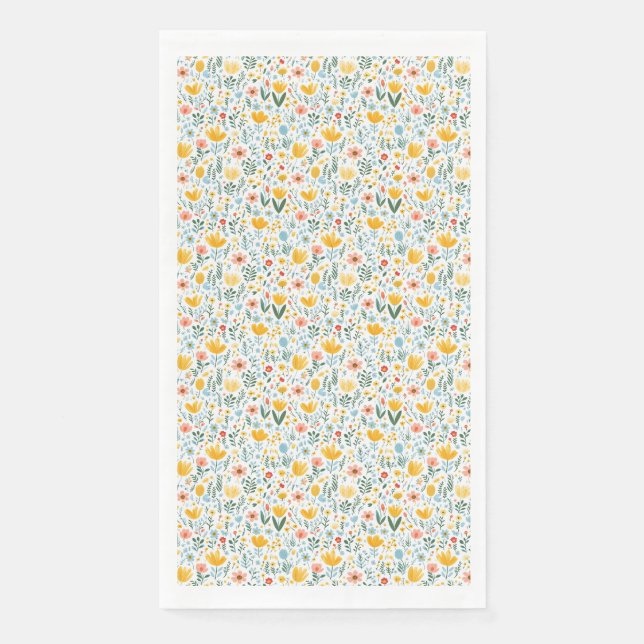 Serviette En Papier Les fleurs sont l'alphabet des Anges (Devant)