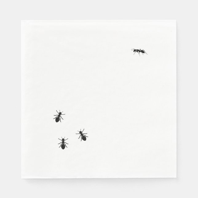 Serviette En Papier Les Fourmis À Votre Pique-Nique (Devant)