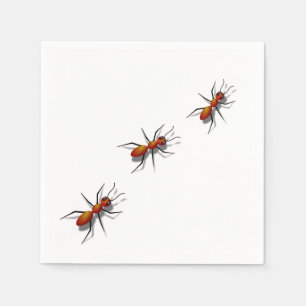 Serviette En Papier Les fourmis rouges à votre pique-nique