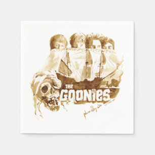 Serviette En Papier Les Goonies Pirate Ship Aquarelle Graphique