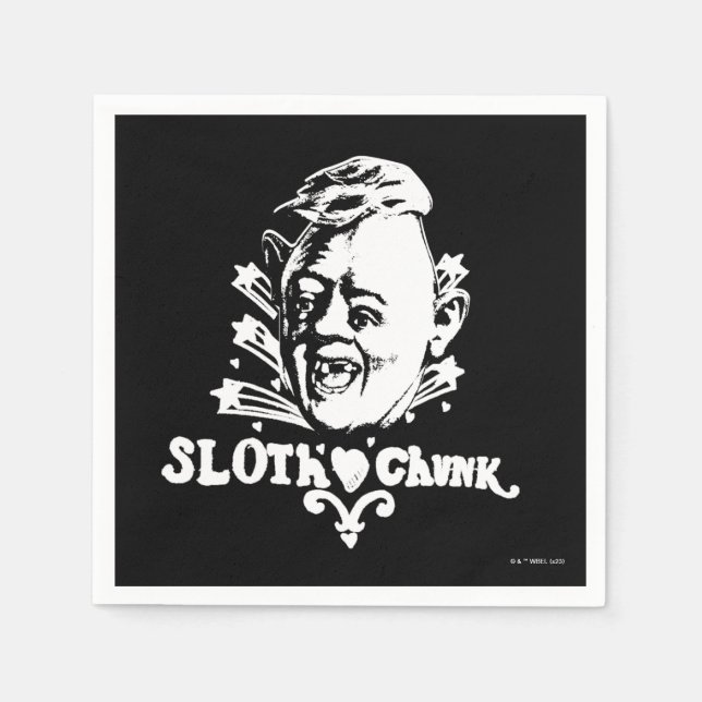 Serviette En Papier Les Goonies "Sloth ♥ Chunk" (Devant)