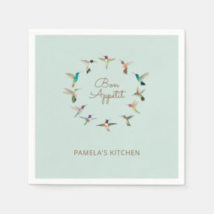 Serviette En Papier Les Hummingbirds de Californie