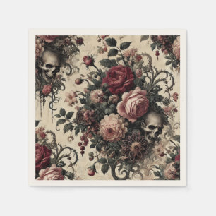 Serviette En Papier Les Jardins Suspendus de l'Arcanique – Floral Goth