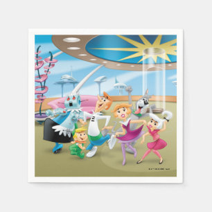 Serviette En Papier Les Jetsons   Family Dance Party