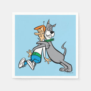 Serviette En Papier Les Jetsons George & Astro Hug