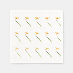 Serviette En Papier Les libellules d'aile jaune tout autour