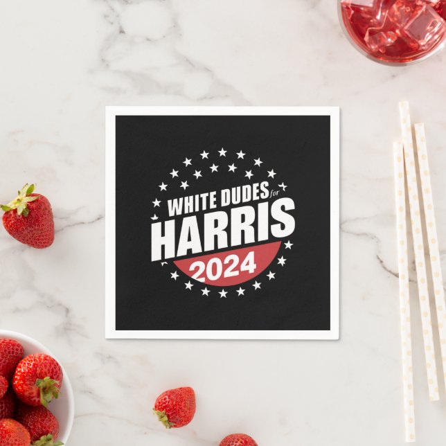 Serviette En Papier Les Mecs Blancs De L'Élection De Kamala Harris 202 (En situation)
