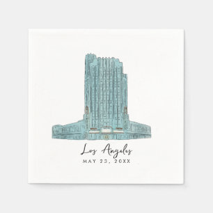 Serviette En Papier Les mélomanes Los Angeles Mariage Cocktail Napkin