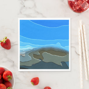 SERVIETTE EN PAPIER LES MONTAGNES