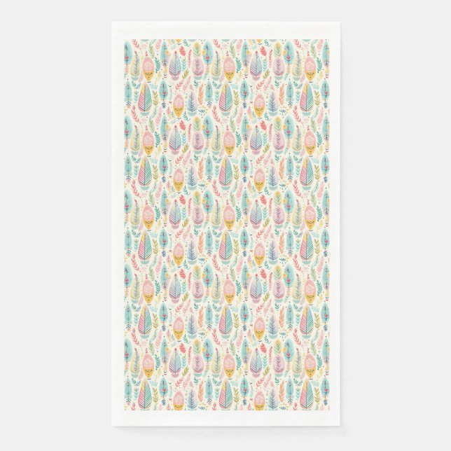 Serviette En Papier Les parfums sont les sentiments des fleurs (Devant)