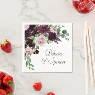 Serviette En Papier Les passions de Moody Dramatique Roses de vin vi