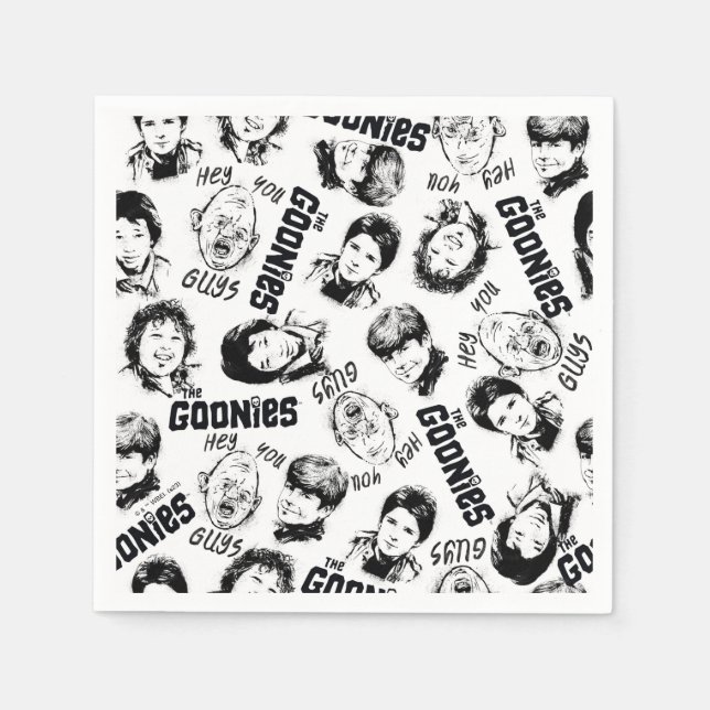 Serviette En Papier Les personnages de Goonies Motif (Devant)