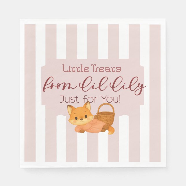 Serviette En Papier Les Petits Trésors de Lil Lily (Devant)