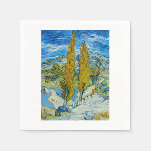 Serviette En Papier Les Peupliers à Saint-Rémy 1889 par Vincent van Go